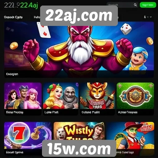 Análise da variedade de jogos disponíveis em 22aj.com